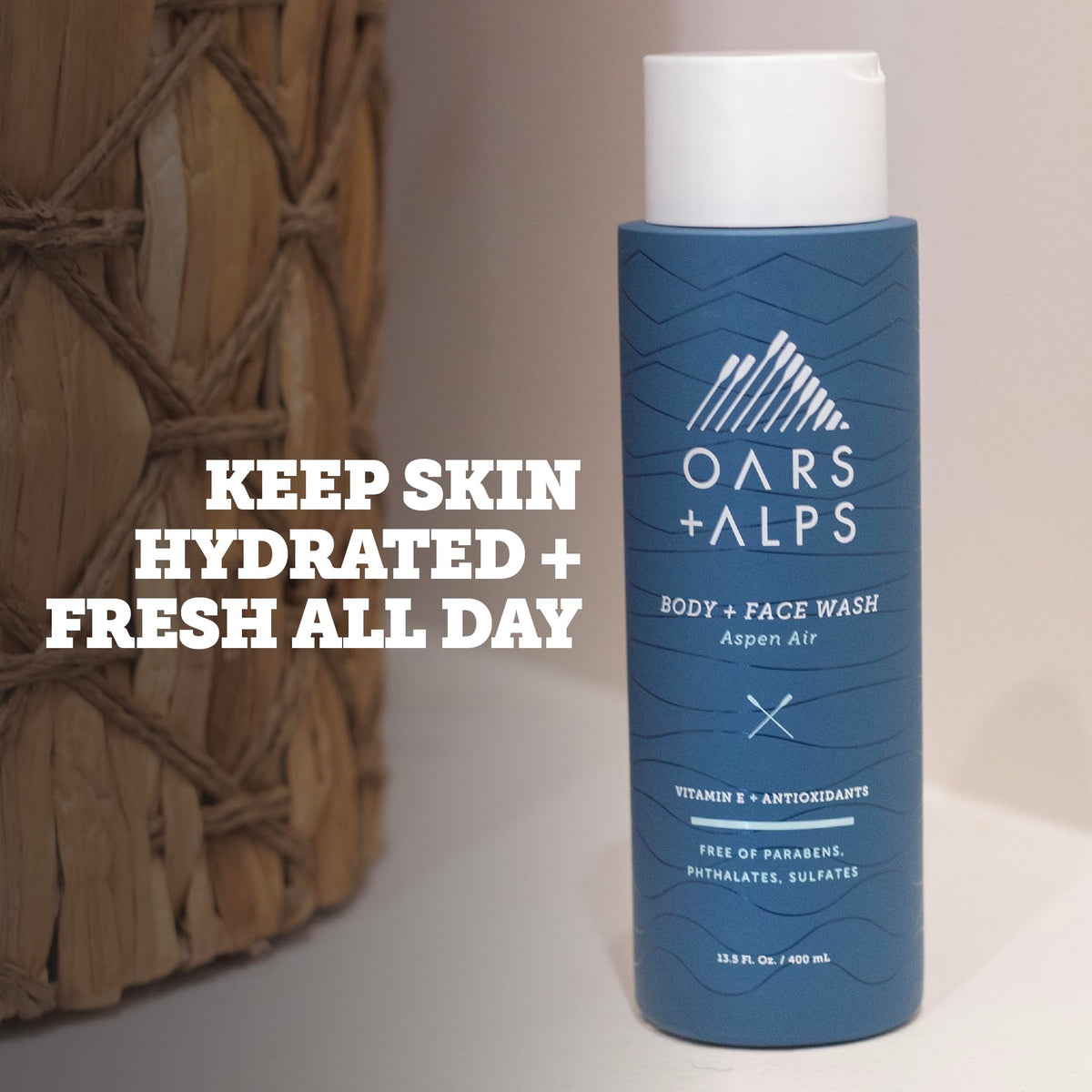 Oars + Alps creamy lather close-up demonstrating gentle foam and moisturizing action