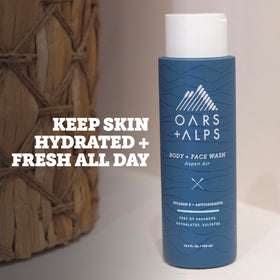 Oars + Alps creamy lather close-up demonstrating gentle foam and moisturizing action