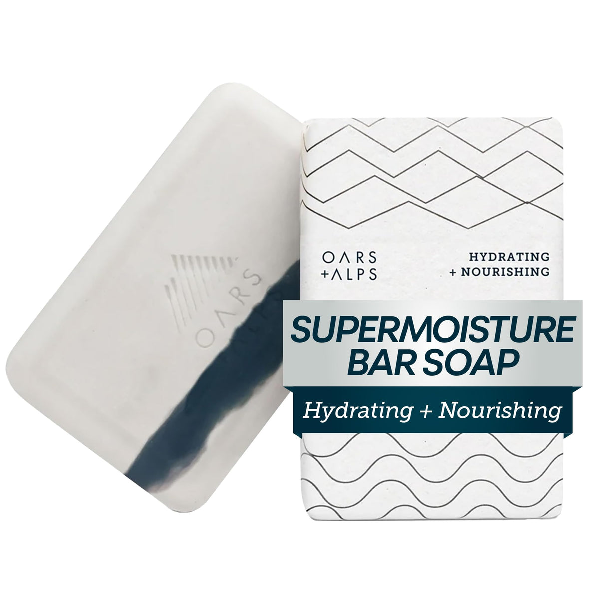 Oars + Alps front packaging showing bar and label for clear identification and benefit