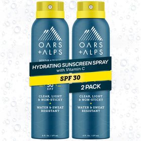 Oars + Alps front packaging showing SPF 30 and benefits