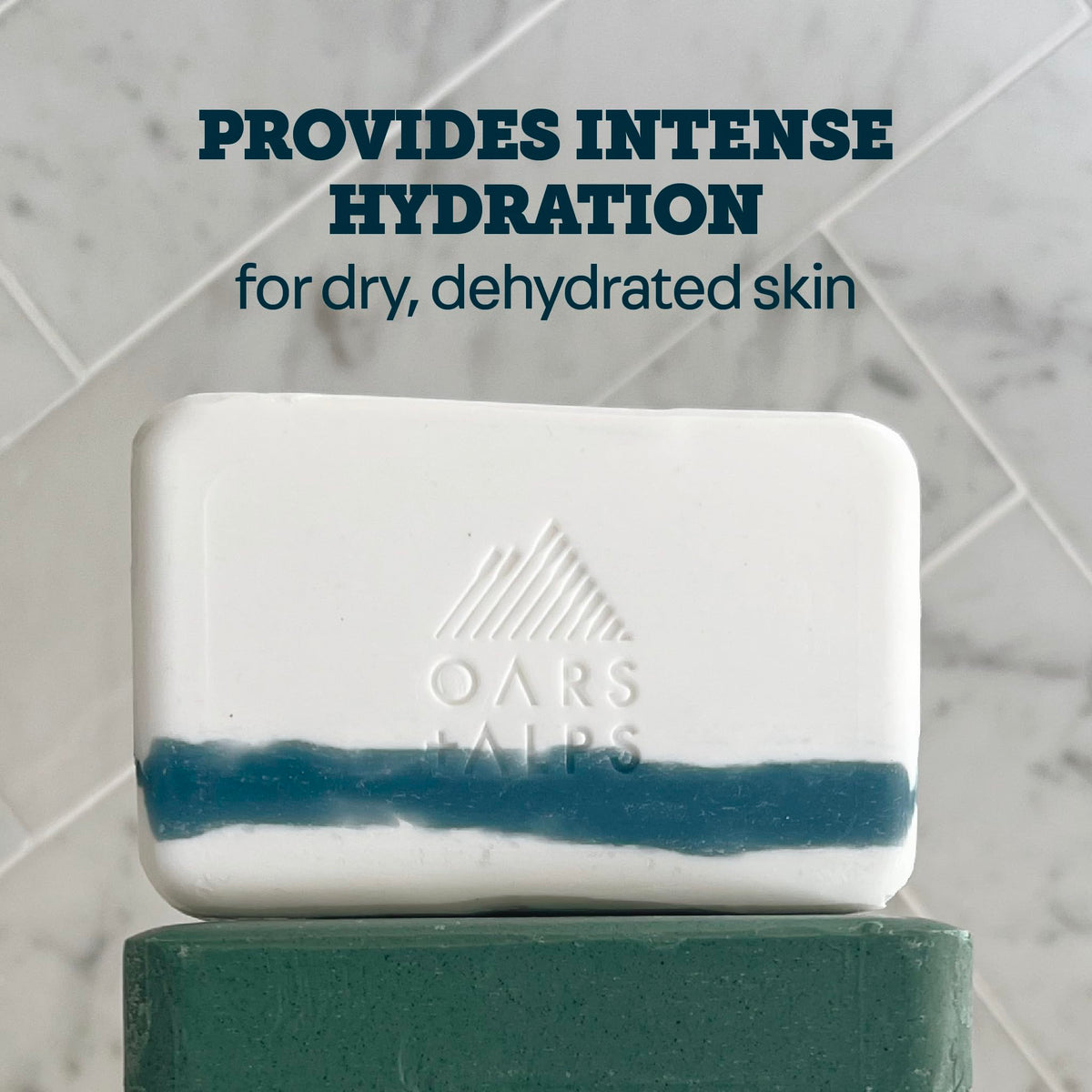 Oars + Alps bar in outdoor setting evoking fresh Aspen Air scent and invigorating feel
