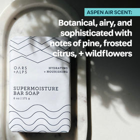 Oars + Alps sealed wrapper and box conveying freshness and travel readiness