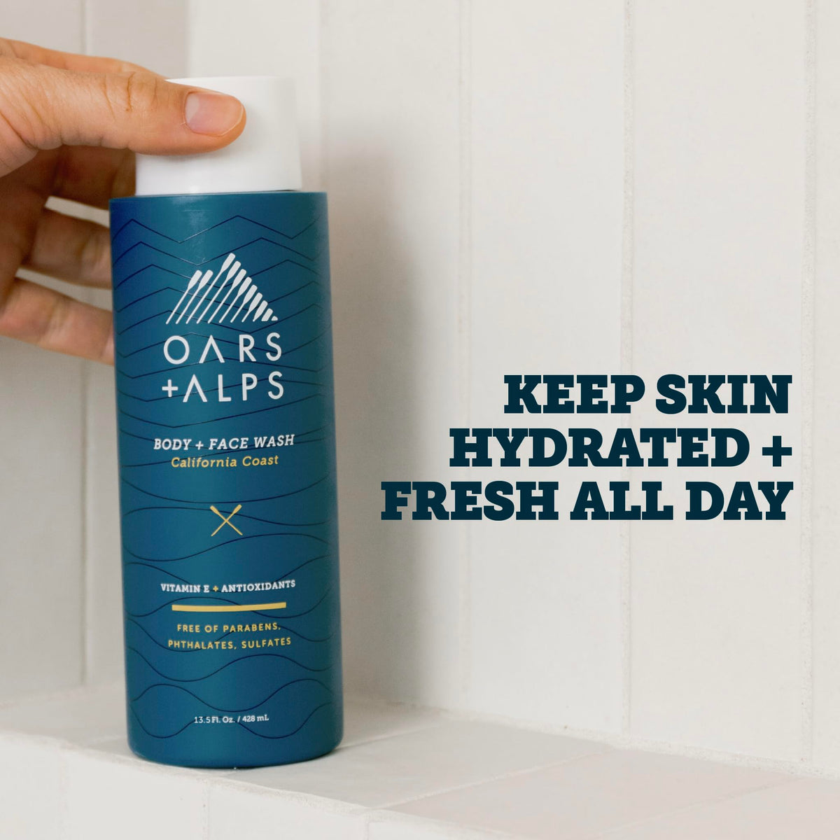 Oars + Alps rich foam texture close-up showing moisturizing lather