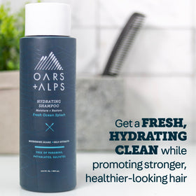 Oars + Alps creamy lather texture demonstrating mild cleansing