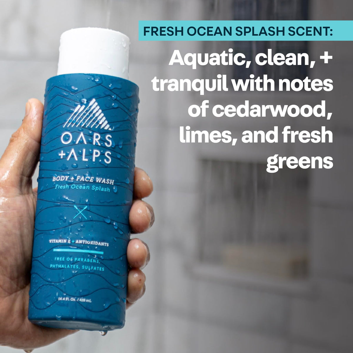 Oars + Alps two-pack on bathroom vanity for travel and value