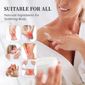 OASIS MAMA BEAR applied to hands demonstrating easy rub-in and immediate moisturizing effect