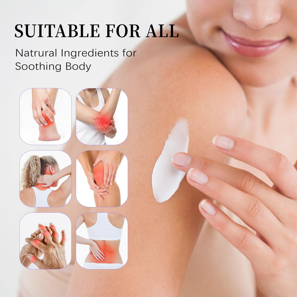 OASIS MAMA BEAR being rubbed into hands, showing quick absorption and comfort