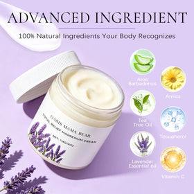 OASIS MAMA BEAR used on feet overnight, lifestyle scene showing comfortable nighttime hydration