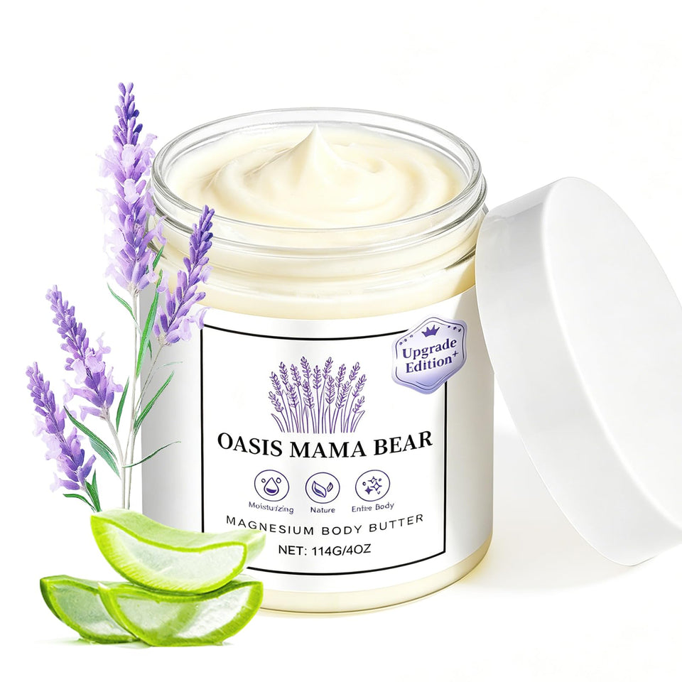 OASIS MAMA BEAR front packaging showing jar and label, clear product identity and benefit