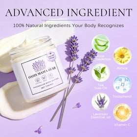 OASIS MAMA BEAR ingredients label close-up, highlighting botanical ingredients and vitamins