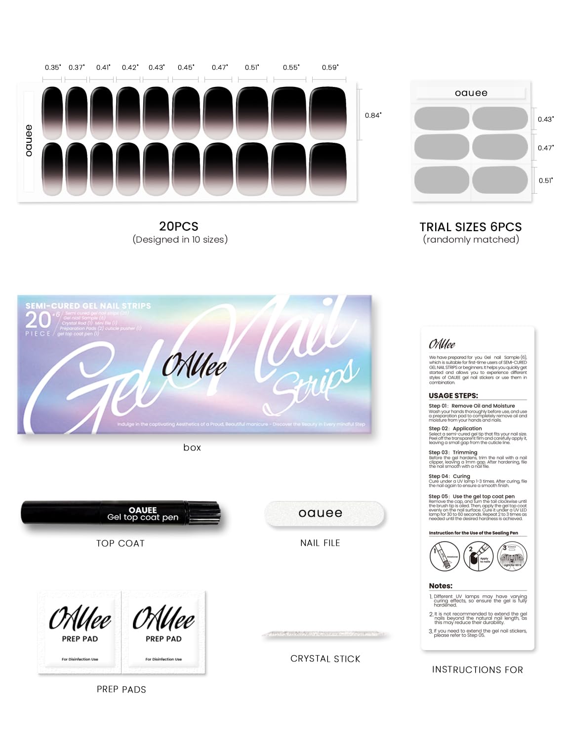 Oauee cured manicure on hands, durable salon-quality shine benefit