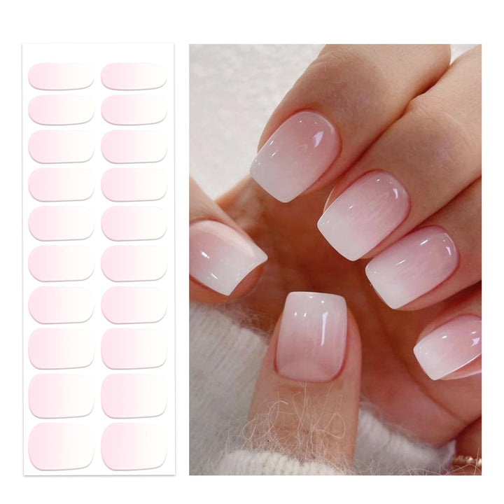 OAUEE front packaging showing pink ombre strips and kit components for easy at-home use