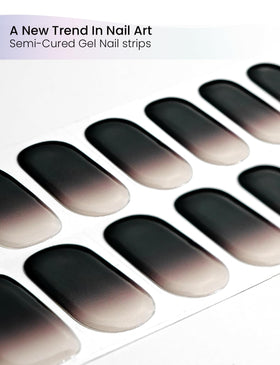 Oauee close-up showing gradient gel texture and glossy finish benefit