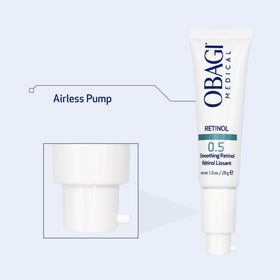 Obagi Medical 1 oz size shown next to a coin for scale and portability