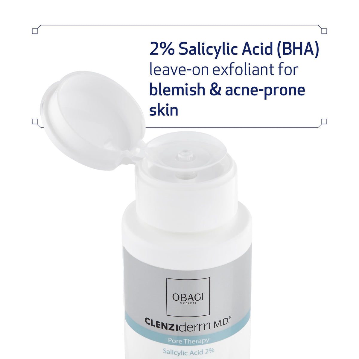 Obagi Medical CLENZIderm pouring clear toner demonstrating lightweight texture and easy dispense