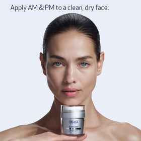 Obagi ELASTIderm before and after demonstration showing visible contour improvement