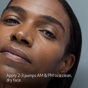 Concept before-and-after visual representing Obagi ELASTIderm firming effect over time