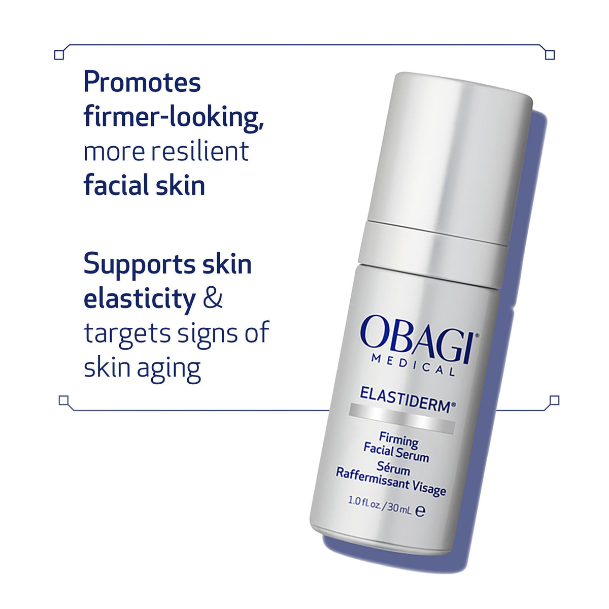 Obagi ELASTIderm boxed packaging front display emphasizing professional-grade presentation