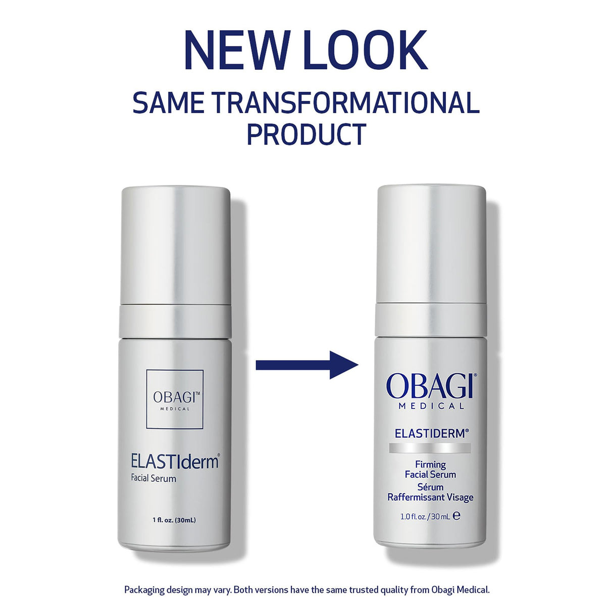 Obagi ELASTIderm pipette dispensing serum illustrating easy controlled application