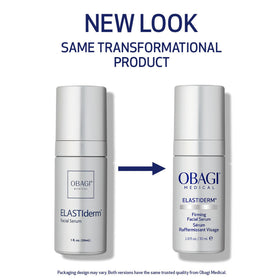 Obagi ELASTIderm pipette dispensing serum illustrating easy controlled application