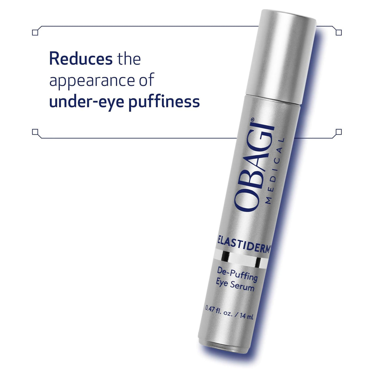 Obagi ELASTIderm serum texture closeup showing lightweight, fast absorbing formula