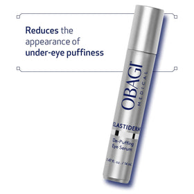 Obagi ELASTIderm serum texture closeup showing lightweight, fast absorbing formula