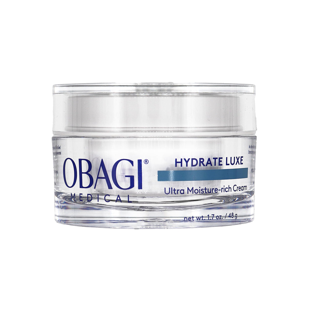 Obagi Medical jar front view showing packaging and moisturizing benefit