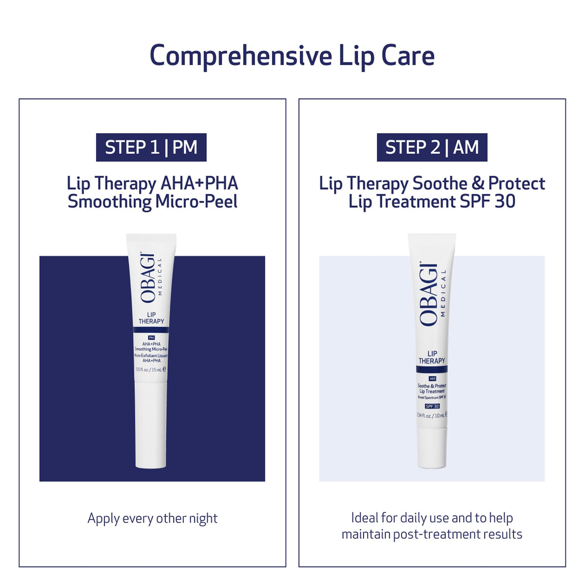 Obagi Medical in-hand application demonstrating easy daily use benefit
