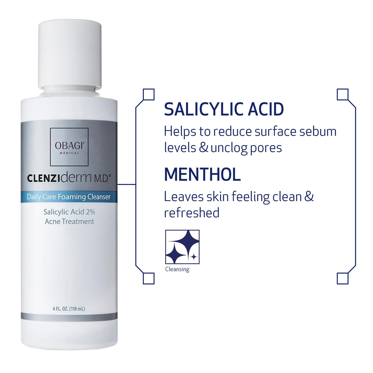 Obagi Medical bottles staged in bathroom conveying daily routine and refreshment benefit