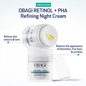 Obagi Medical open jar texture showing creamy, smooth formula