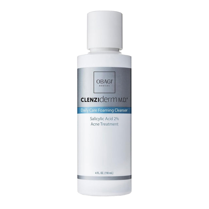 Obagi Medical front packaging showing bottle and clear branding benefits clearer skin