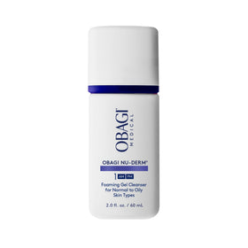 Obagi Medical front packaging showing 2 oz travel cleanser benefit: convenient