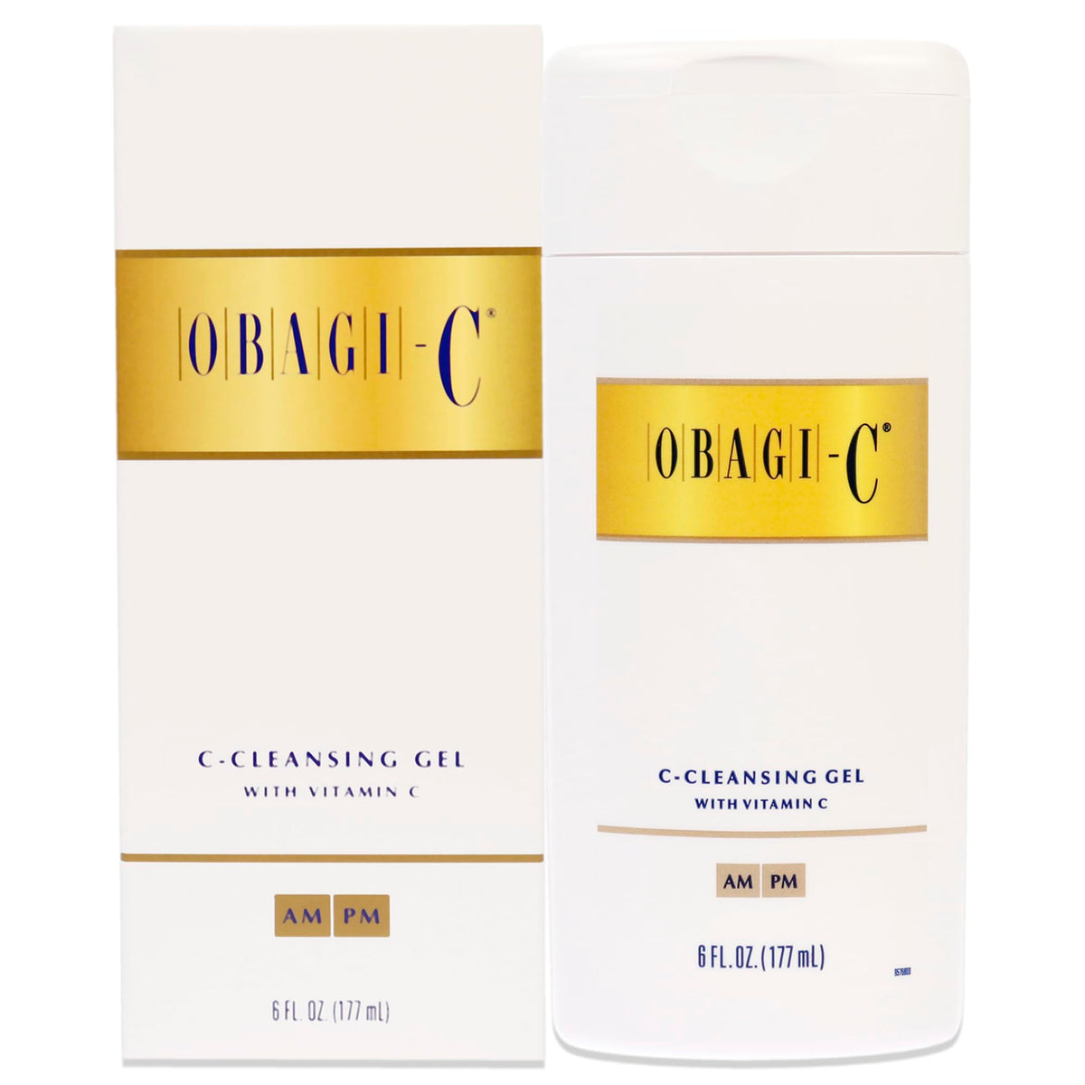Obagi Medical front packaging of cleansing gel showing size and branding for clarity