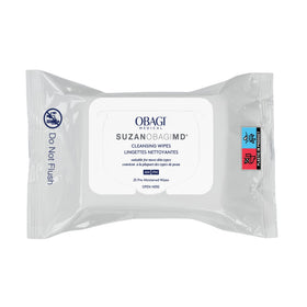 Obagi Medical front packaging showing 25-count wipes and convenience benefit