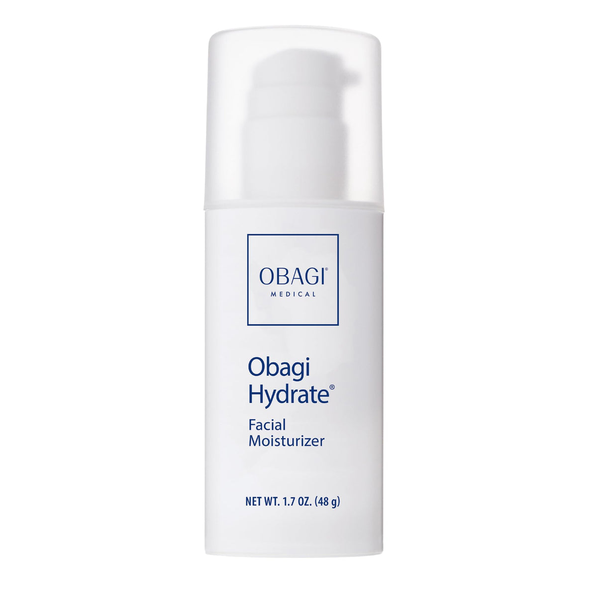 Obagi Medical front packaging showing moisturizer for daily hydration