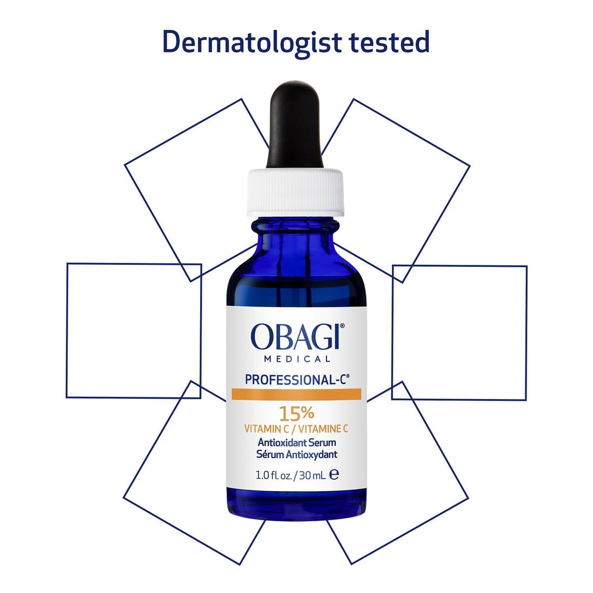 Obagi Medical serum on bathroom counter in morning routine for daily protection