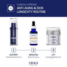 Obagi Medical NU-GEN styled before and after visuals suggesting improved skin appearance