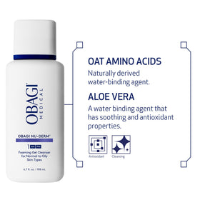 Obagi Medical Nu-Derm back label with ingredients list for informed choice