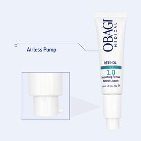 Obagi Medical Obagi360 Retinol 1.0 swatched on hand illustrating lightweight absorption