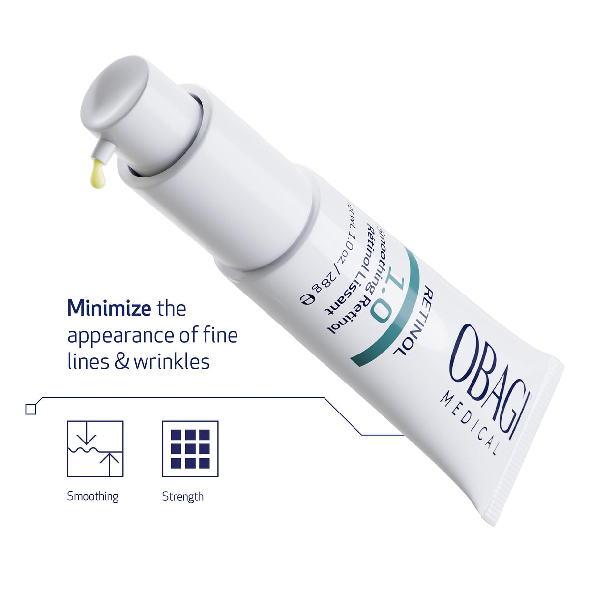 Obagi Medical Obagi360 Retinol 1.0 on bathroom shelf in lifestyle scene for routine inspiration