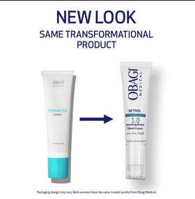 Obagi Medical Obagi360 Retinol 1.0 creamy texture close-up demonstrating smooth spreadability