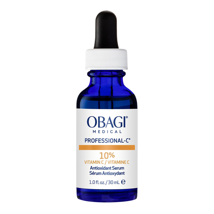 Obagi Medical bottle front view showing brand and clean packaging benefit