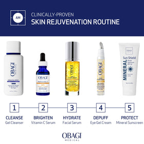 Obagi Medical Rejuvenating Eye Gel front jar view, brightens and refreshes under eyes