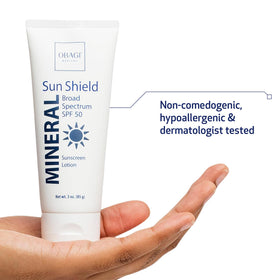 Obagi Medical sunscreen texture closeup illustrating sheer finish