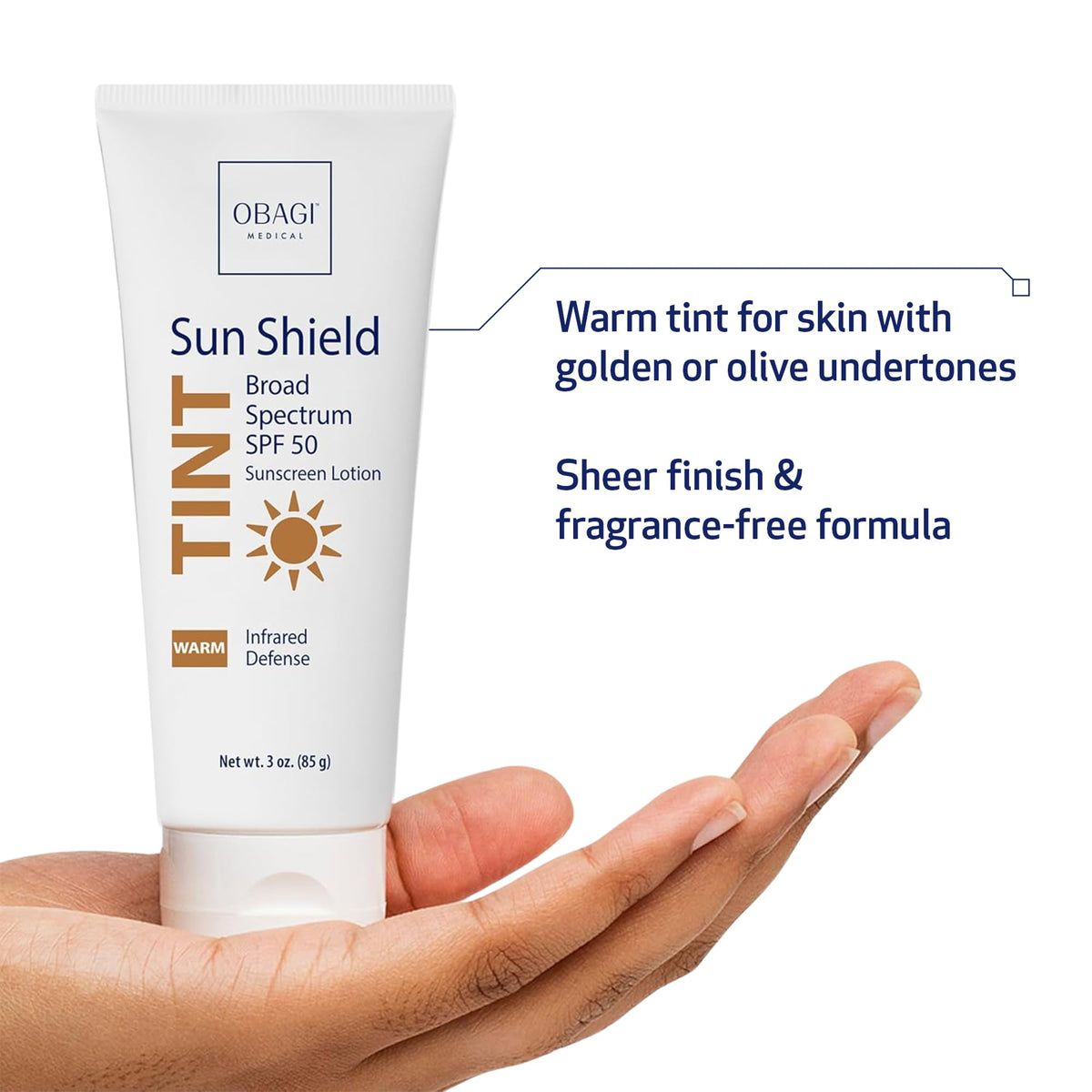 Obagi Medical being applied on hand demonstrating even coverage benefit