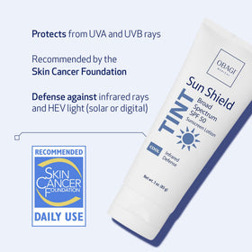 Obagi Medical back label close-up showing ingredients and usage guidance