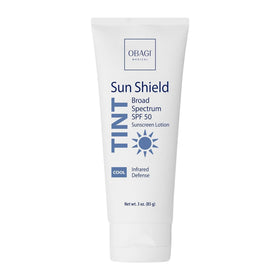 Obagi Medical tube front view showing SPF 50 and cool tint benefit