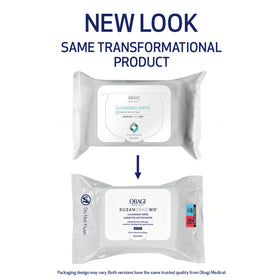 Obagi Medical close-up of textured wipe fabric showing gentle cleansing benefit