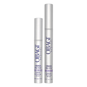Obagi Nu-Cil front packaging showing kit and benefit of targeted lash and brow care