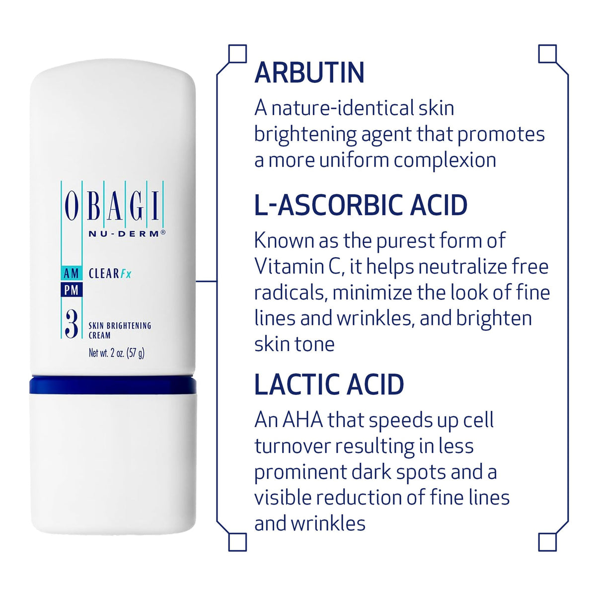 Obagi Medical Clear FX 2 oz next to a coin for scale and travel-friendly benefit